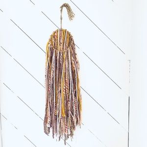 Macrame Wall Art Hanging Fiber Hippie 70s Handmade
